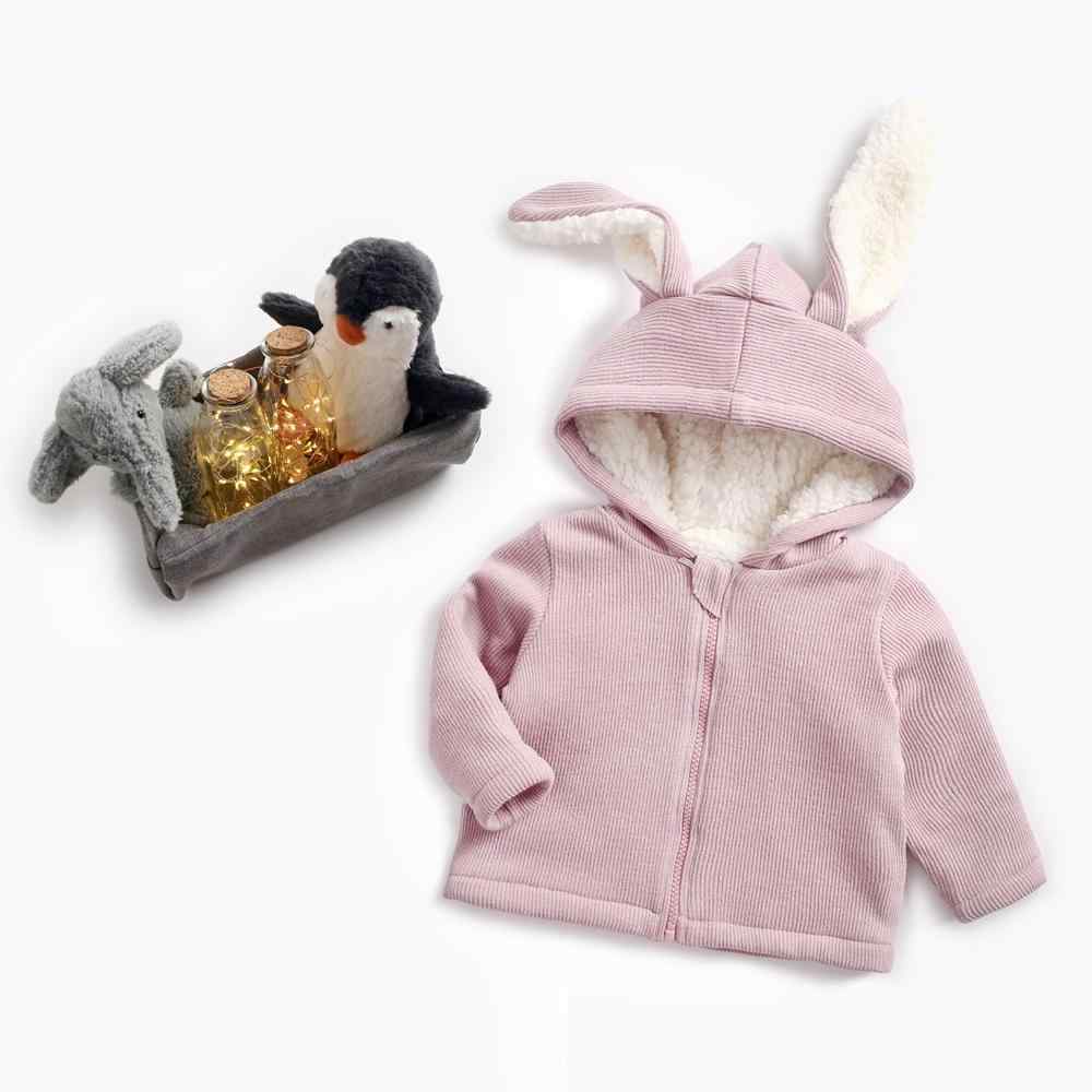 Baby / Toddler Adorable Ear Decor Solid Hooded Coat