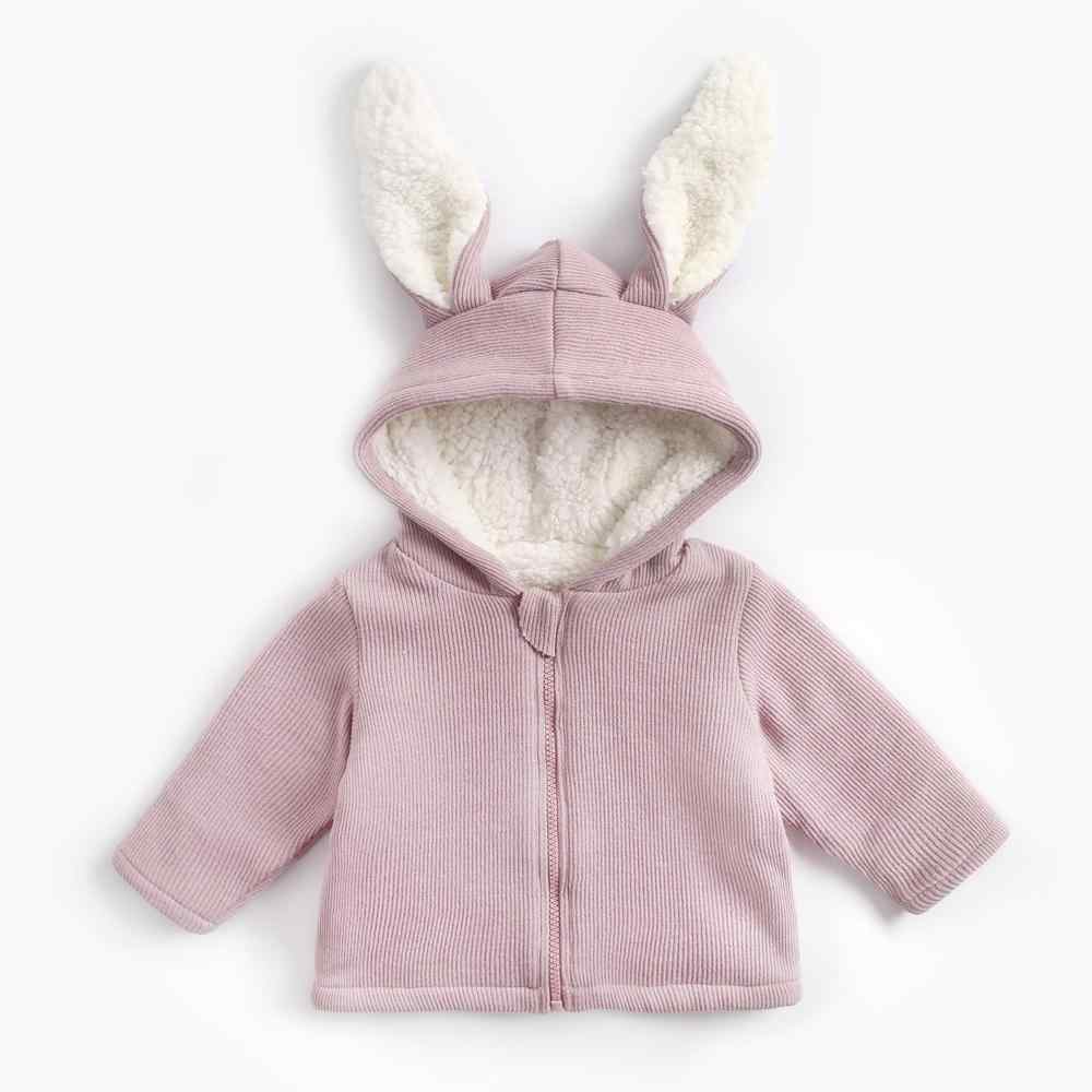 Baby / Toddler Adorable Ear Decor Solid Hooded Coat