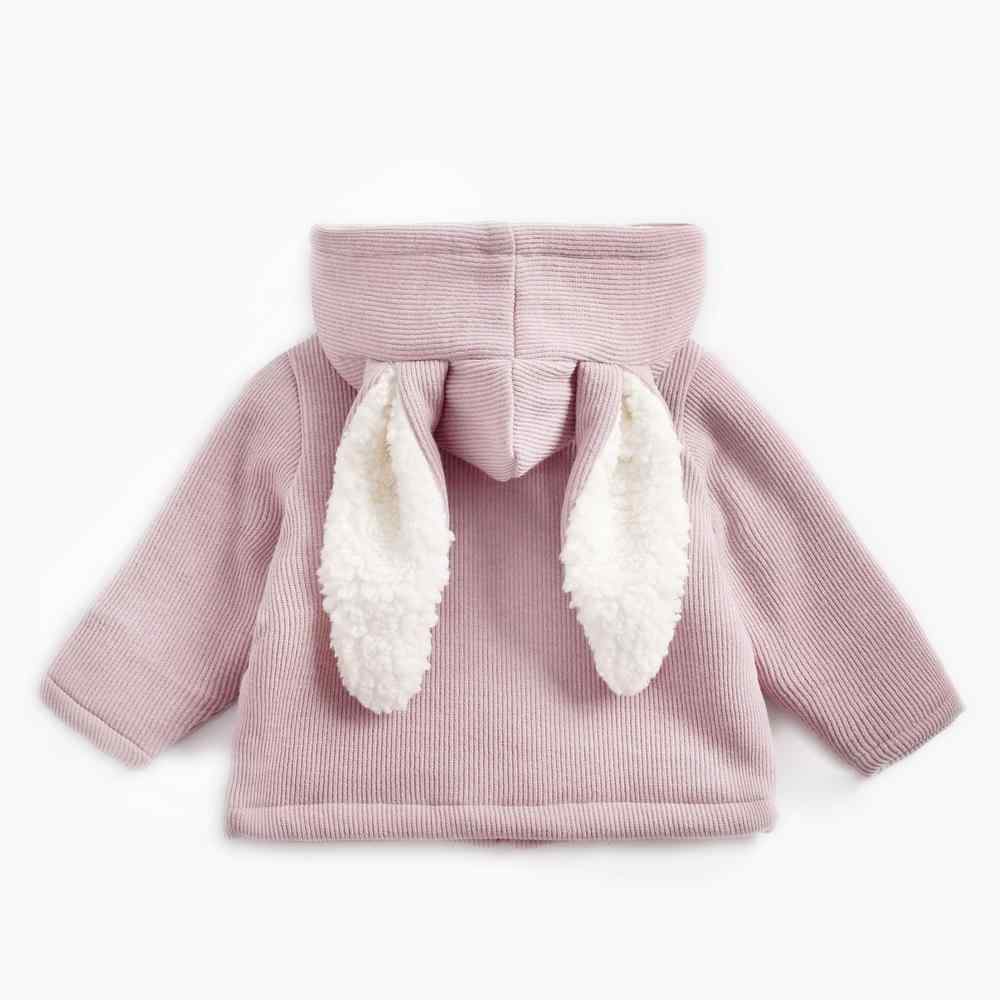 Baby / Toddler Adorable Ear Decor Solid Hooded Coat