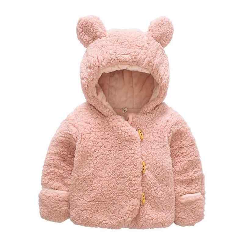 Baby / Toddler Adorable Ear Decor Solid Warm Coat