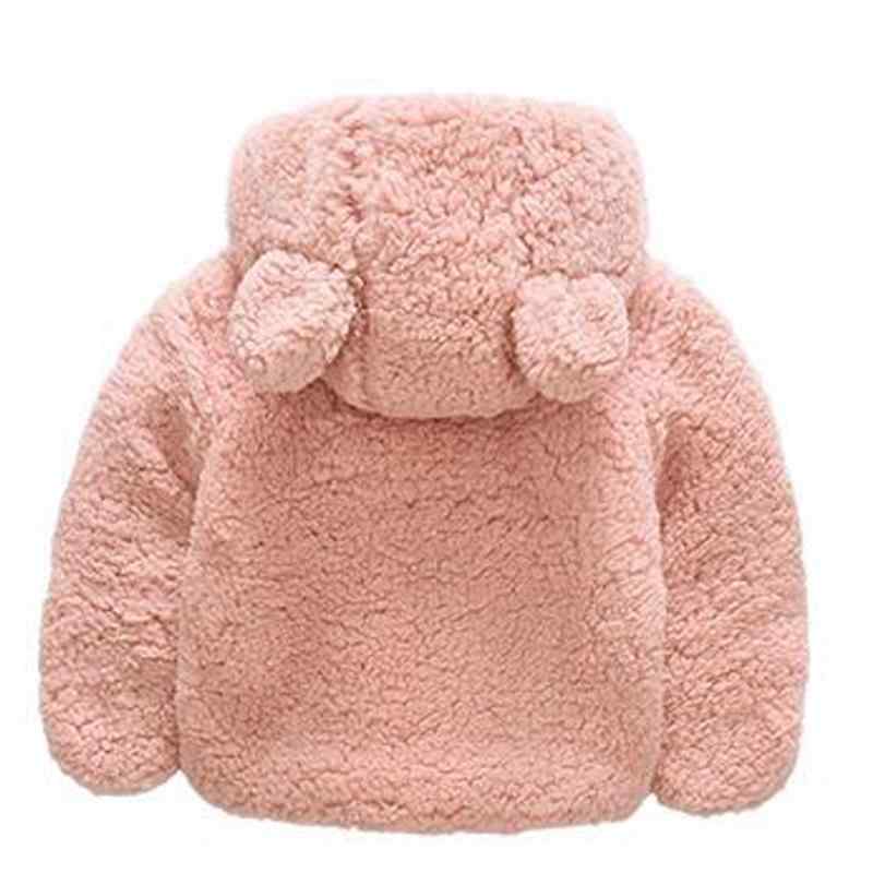 Baby / Toddler Adorable Ear Decor Solid Warm Coat