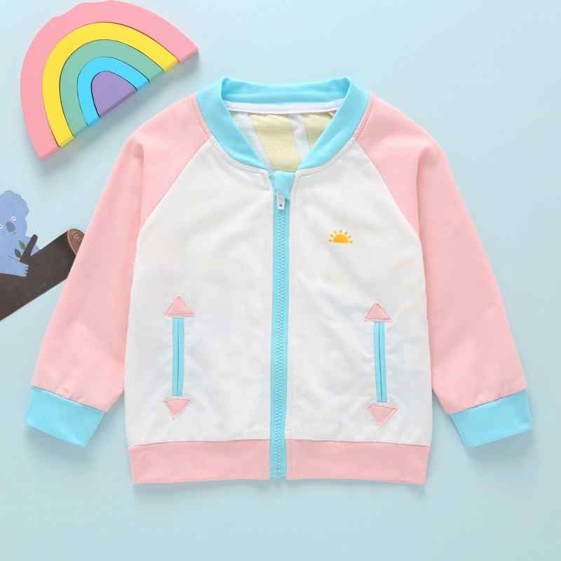 Baby / Toddler Girl Pretty Rainbow print Colorblock Jacket