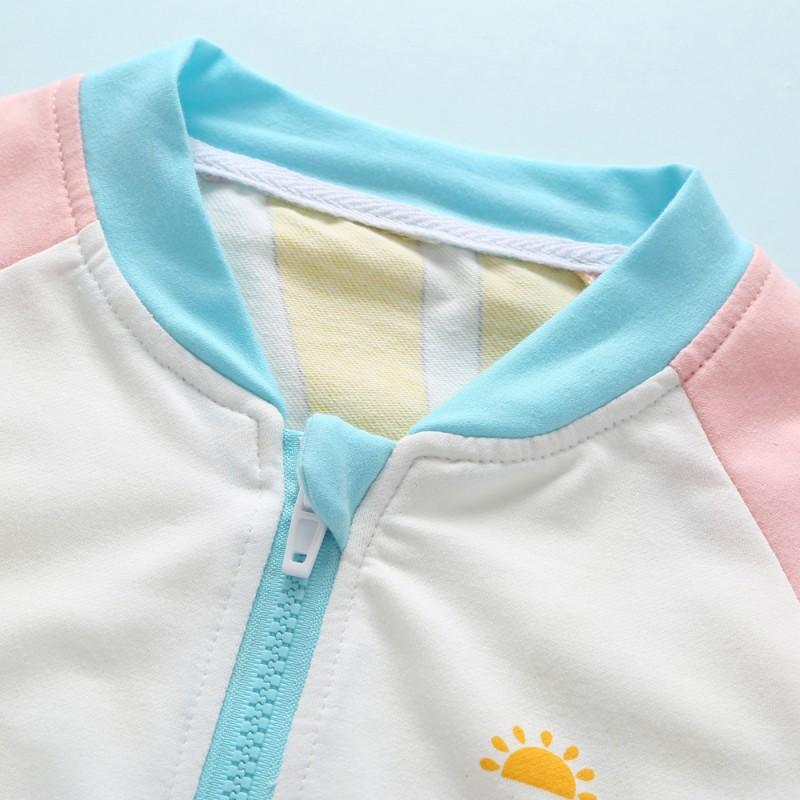 Baby / Toddler Girl Pretty Rainbow print Colorblock Jacket