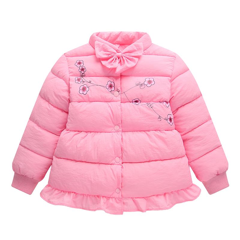 Baby / Toddler Girl Pretty Floral solid Warm Coat