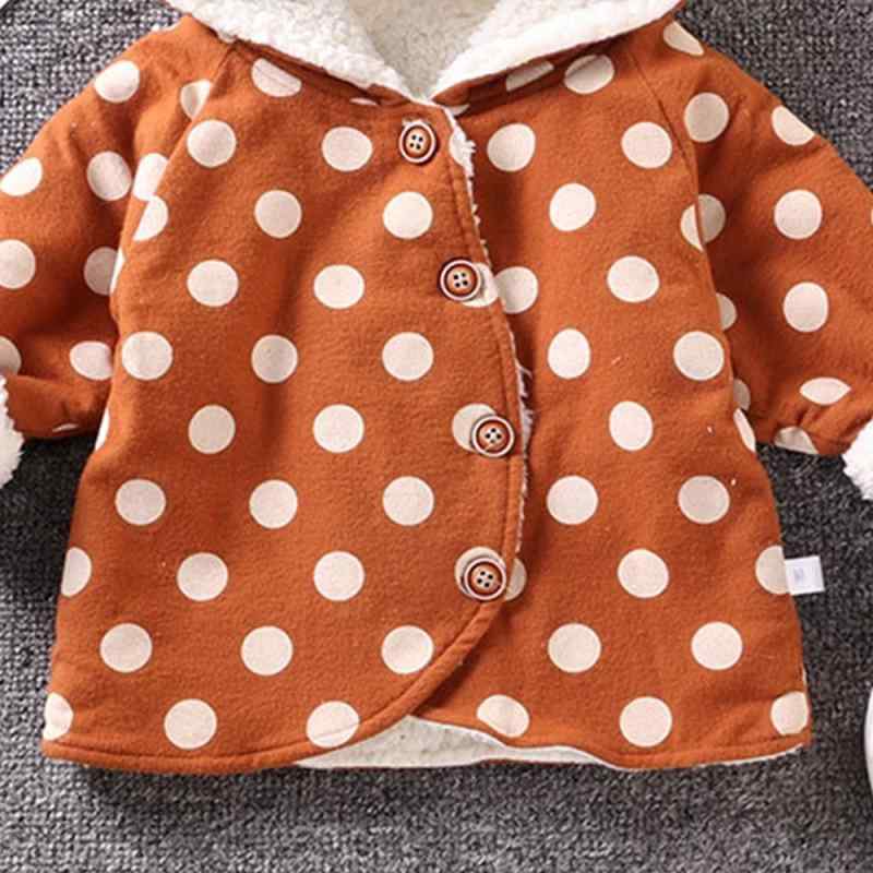 Baby / Toddler Pretty Polka Dots Hooded Coat (No shoes)