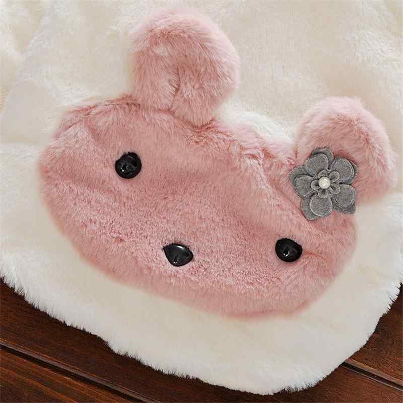 Baby / Toddler Girl Adorable Bunny Decor Fleece Thick Sweater