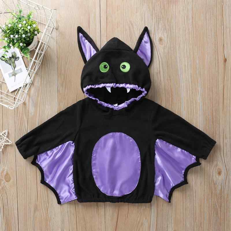 Baby Boy / Girl Halloween Stylish Bat Decor Colorblock Hoodie