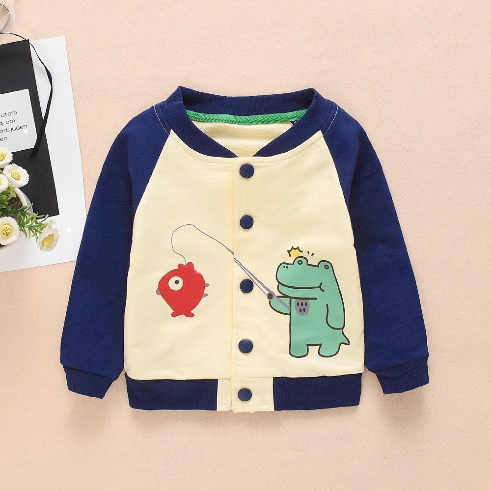 Baby / Toddler Boy Adorable Crocodile Print Colorblock Jacket