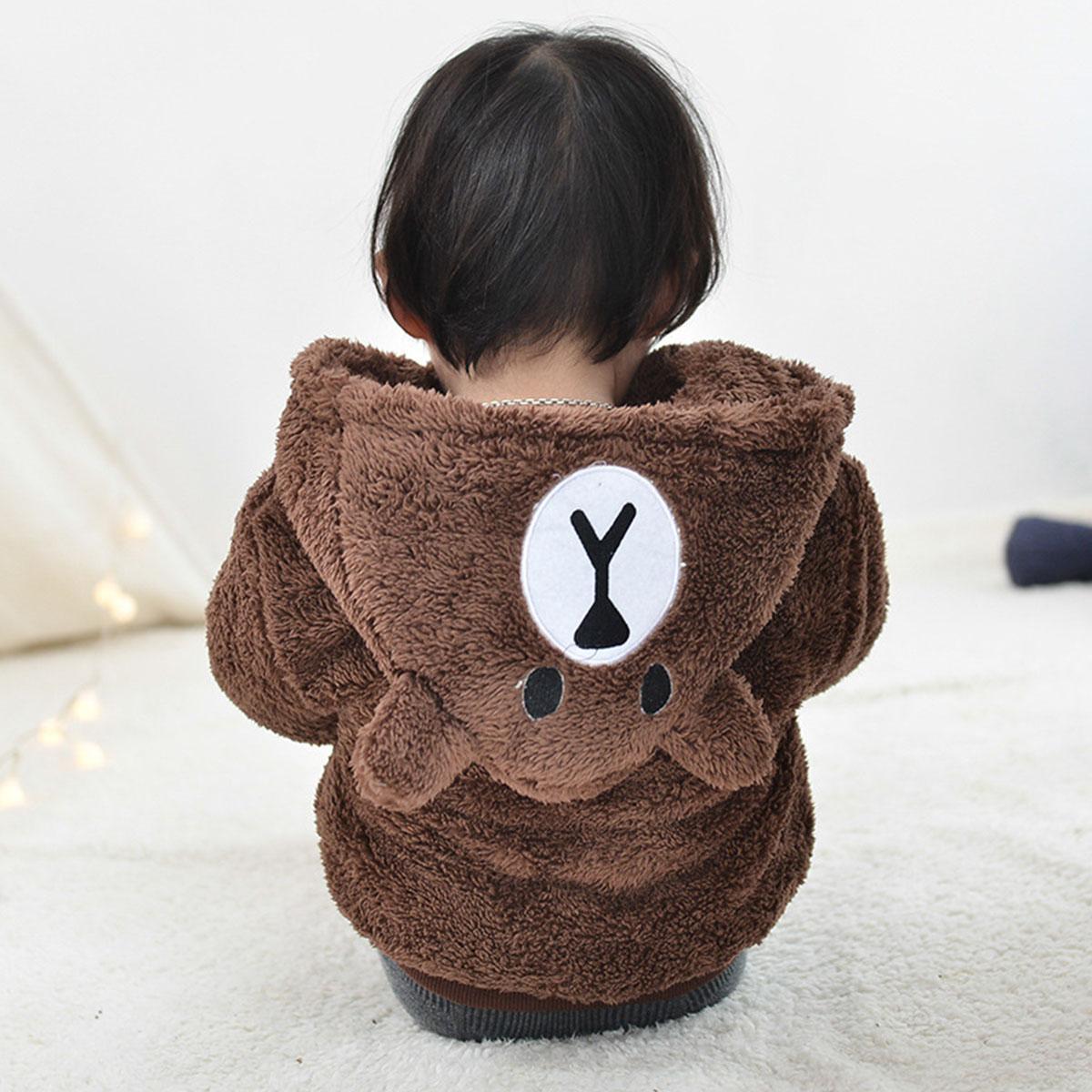 Baby / Toddler Adorable Bear Decor Warm Coat