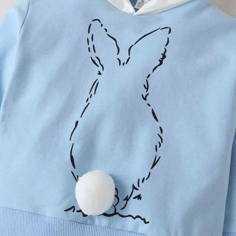 Baby / Toddler Girl Adorable Bunny Decor Pompon Hoodie