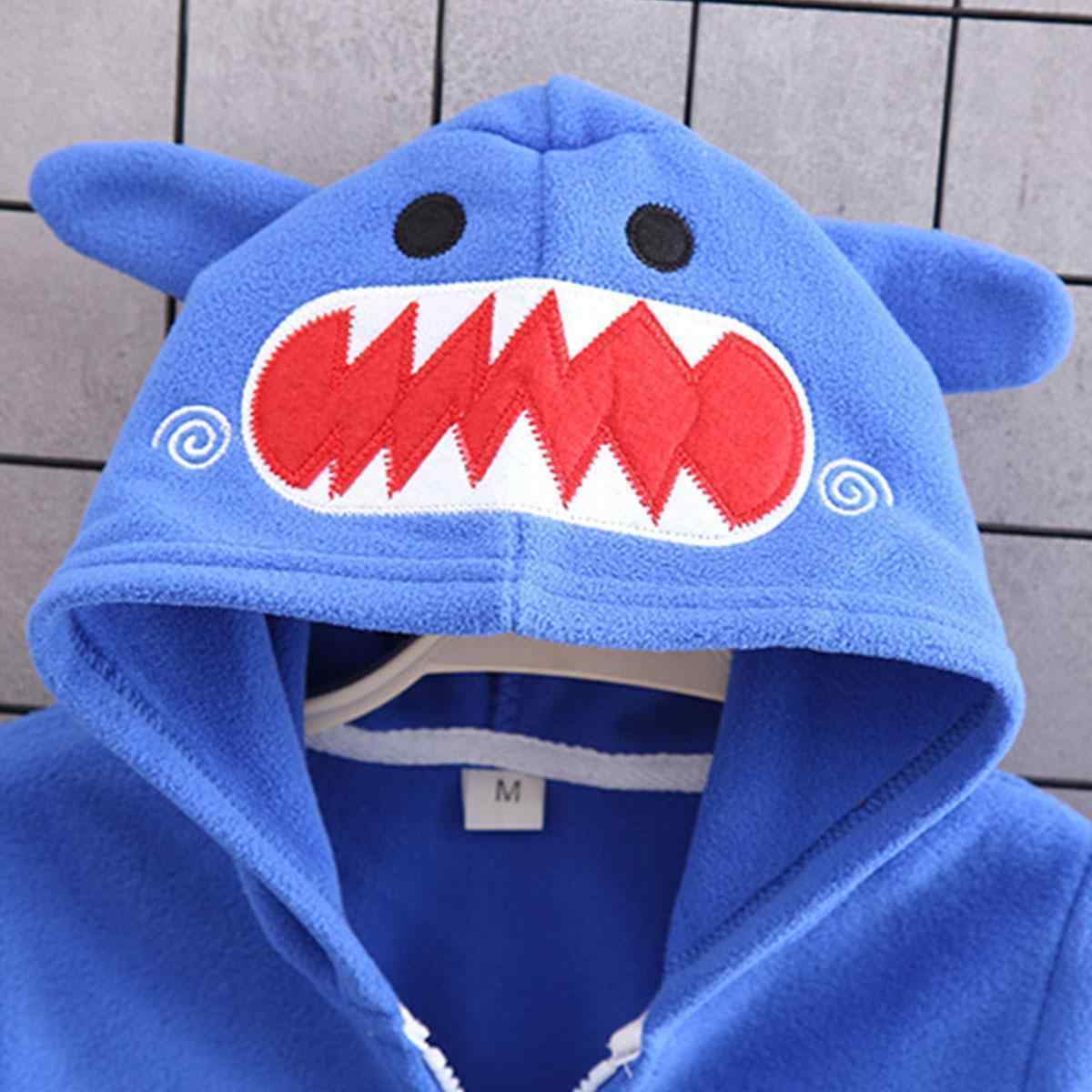 Baby / Toddler Boy Stylish Cartoon Decor Solid Hooded Coat