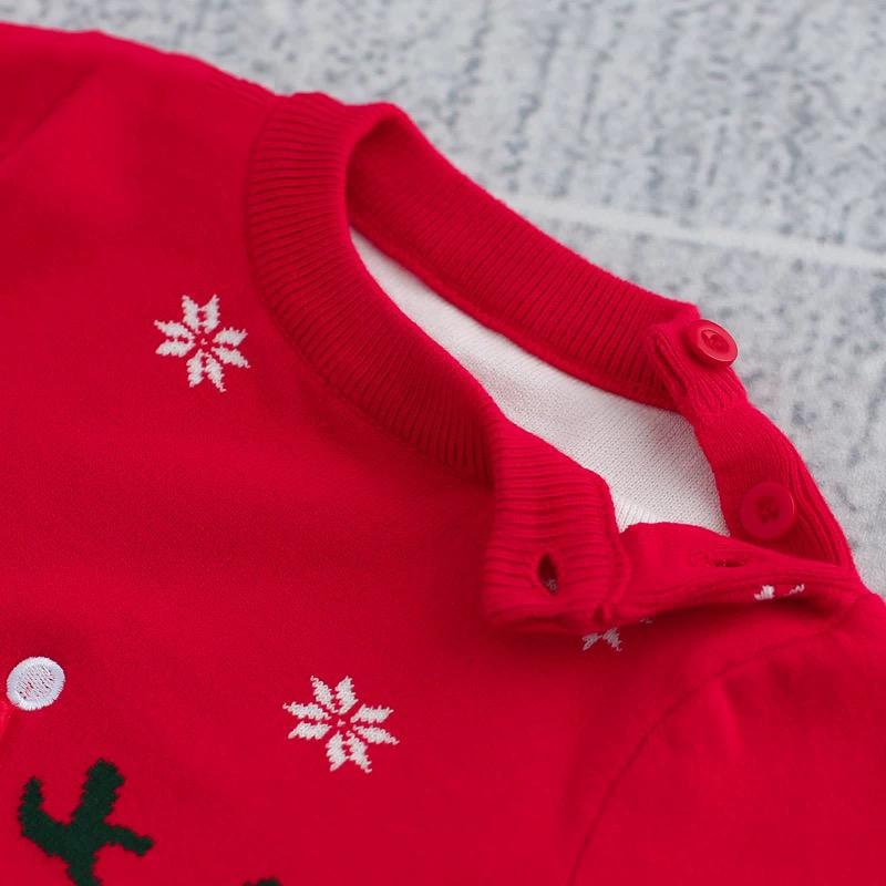 Baby / Toddler Christmas Reindeer Print Long-sleeve Knitted Sweater