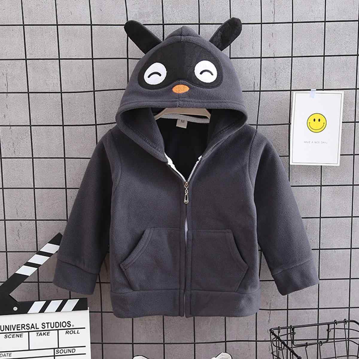 Baby / Toddler Boy Stylish Cartoon Decor Hooded Coat