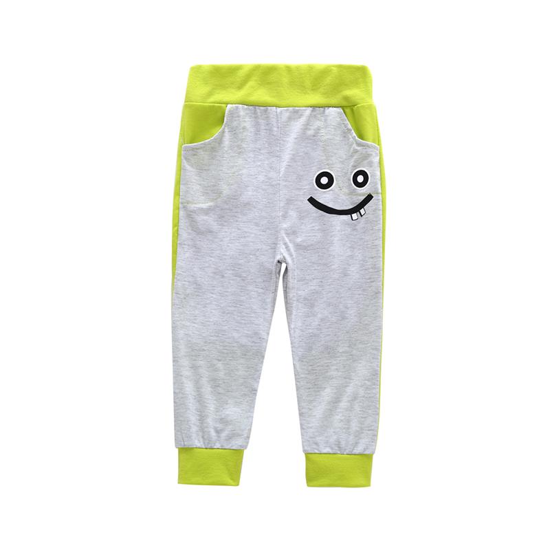 Casual Color Blocking Cartoon Print Pants for Toddler Boy and Boy