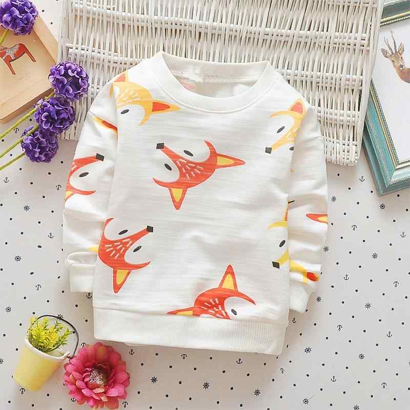 Baby / Toddler Cartoon Fox Print Long-sleeve Pullover