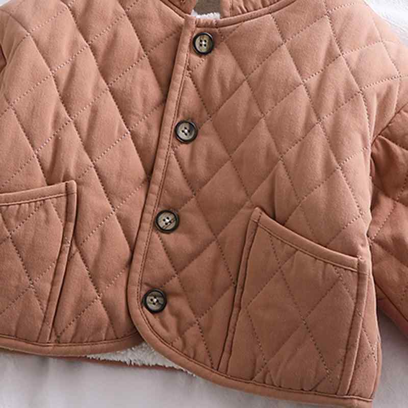 Toddler Boy / Girl Solid Thick Warm Coat