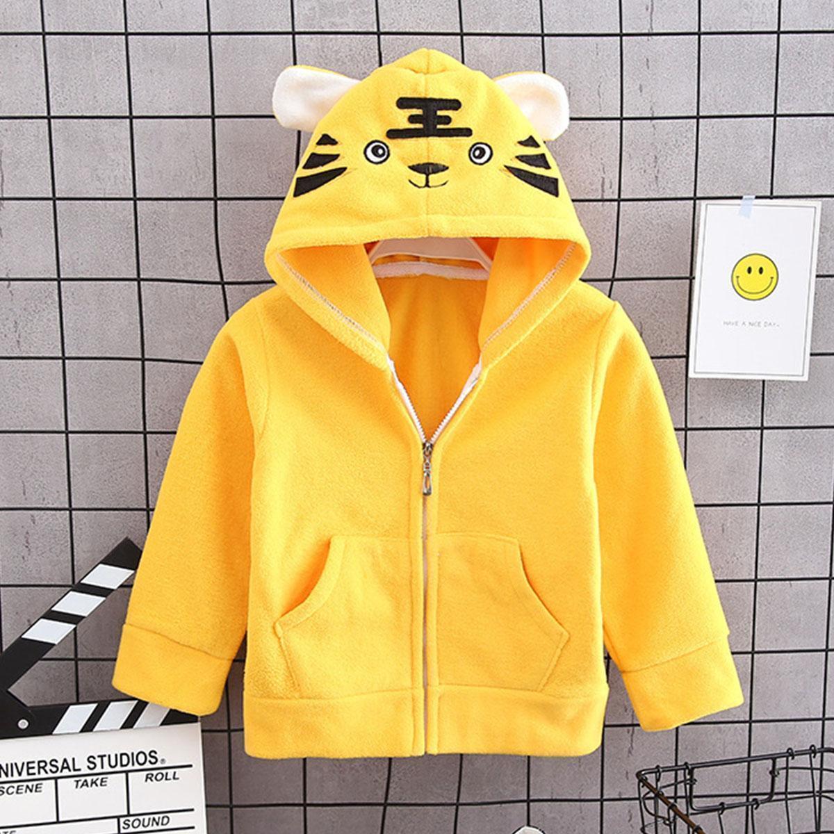 Baby / Toddler Adorable Tiger Applique Hooded Coat